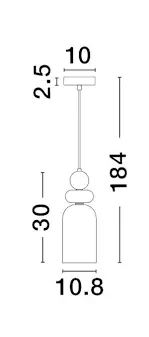 Luster NOVA LUCE 9009234 LED 1x5W E14 230V IP20